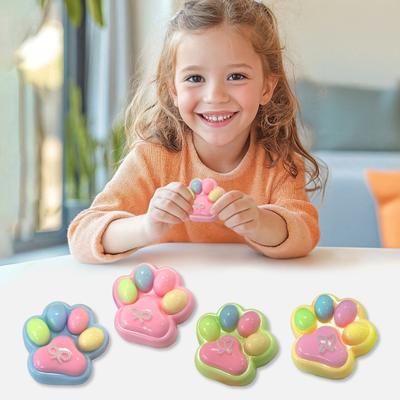 Juguete para apretar con forma de pata de gato, juguete antiestrés para aliviar el estrés, juguete sensorial para apretar con forma de pata de gatito, pelota antiestrés suave de TPR para niños y adultos, juguete calmante con forma de garra de animal