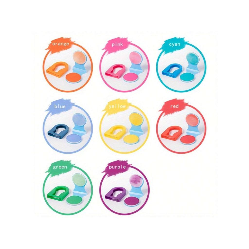 8-color Disposable Hair Dye Powder Portable Temporary Hair Color Product Multi-color Suitable for Party Events