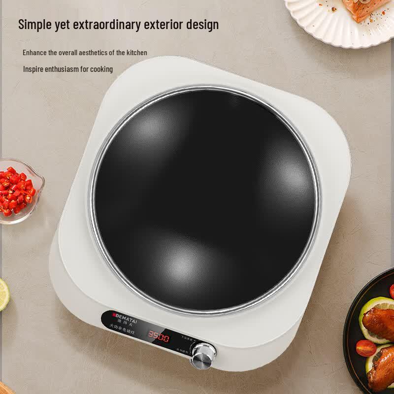 Dema Tai 3500W High-Power Concave Induction Cooker CN plug (adapter included)