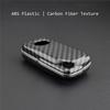 Carbon Fiber Flip Key Case Hard Shell Cover Accessories For Toyota Camry C-HR