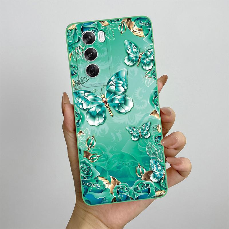 For OPPO Reno 12 CPH2625 Reno12 Pro Phone Case 12pro 5G CPH2629 Love Heart Silicone Soft Shockproof Back Cover Protective Shell