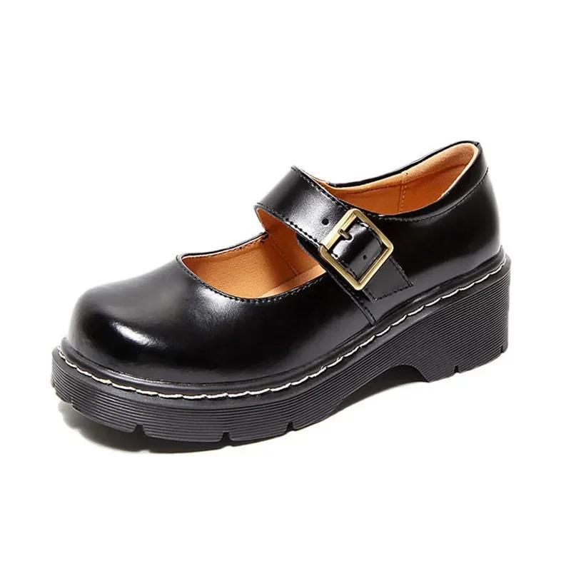 Moda femei pantofi oxford în stil britanic pantofi de toamnă din piele moale pantofi de serviciu casual pantofi cu cataramă retro pantofi de rochie pentru femei 2024