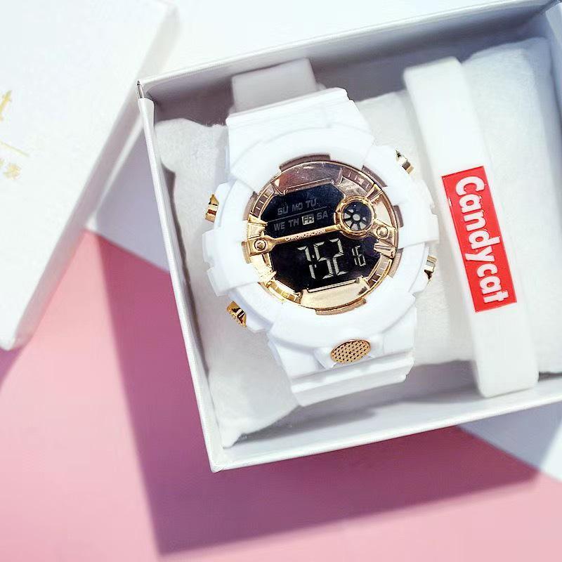 2019 Men's Trendy Waterproof Harajuku Style Matcha Green Sports Electronic Watch