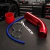 Kit Aspirazione Fredda 3 Pollici 76mm Tubo in Alluminio da 350mm con Filtro per Auto