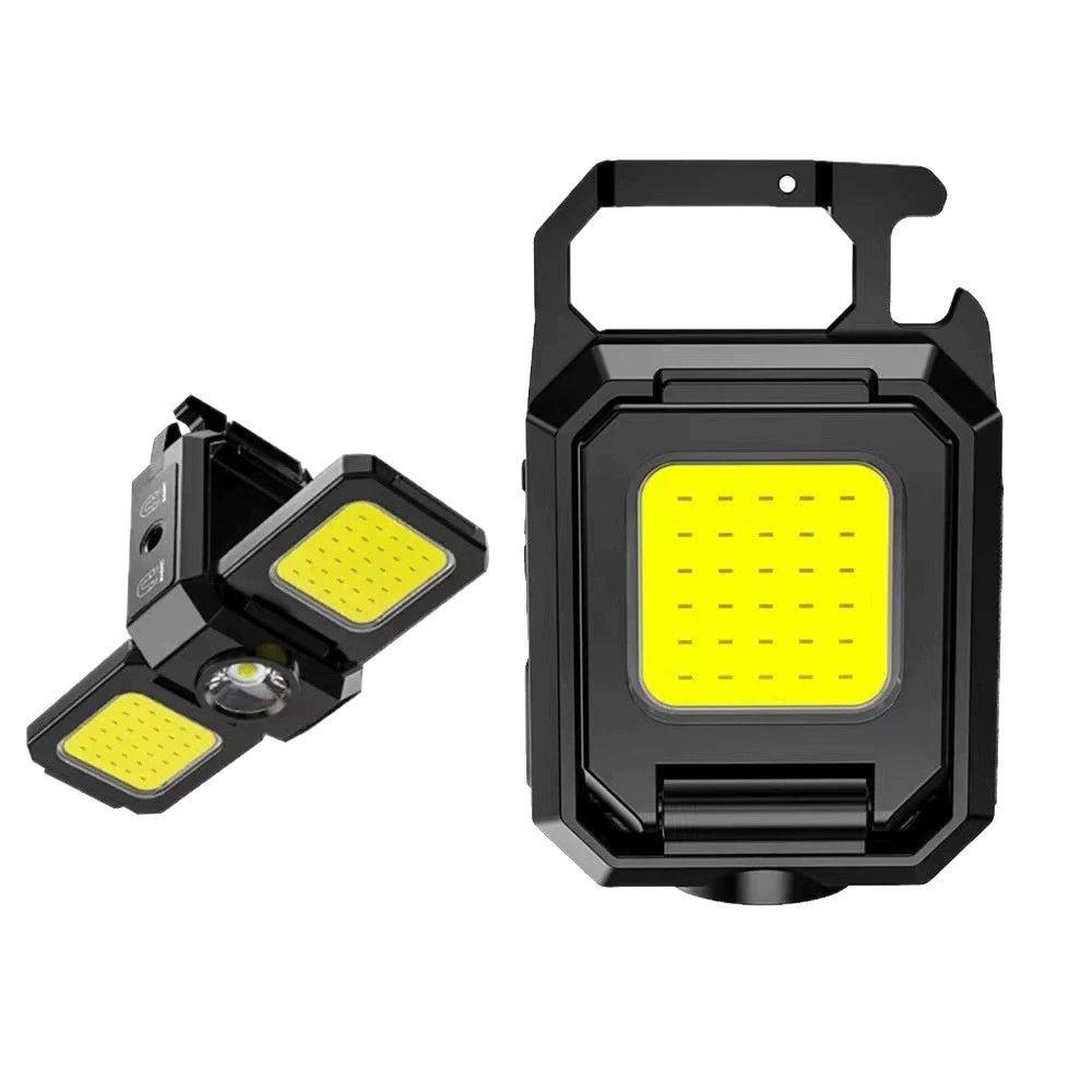 Double-Sided Magnetic Keychain Light: Super Bright, Durable, Multi-Functional for Camping & Outdoor Use