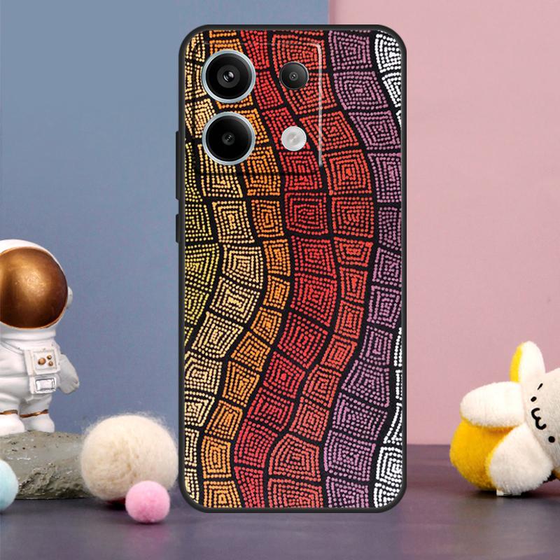 Aboriginal Art Print Case For Xiaomi Redmi Note 13 9 10 11 12 14 15 Pro Plus Redmi 15 15C 14C 10C 12C 13C Cover