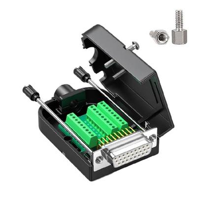 26 Pin Solder Less D Sub Connector Board Metal Terminals With Nuts Bolts For Customized Pin Arrangement