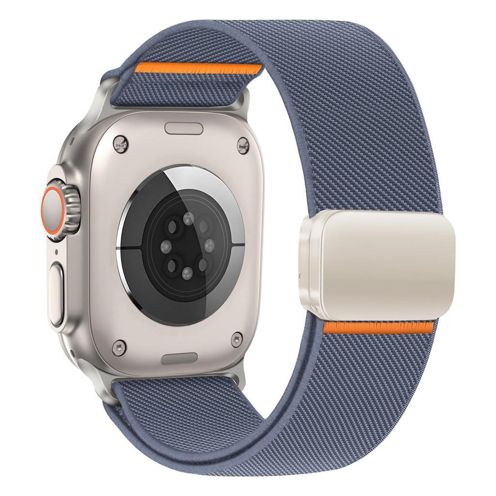 Compatible Elastic Nylon Magnetic Buckle Wristband for Apple S10 Watch Ultra Sport & iWatch9876SE