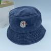 Large Retro Brim Fisherman Cap Sun Hat With Waterwashed Cotton For Use Outdoor