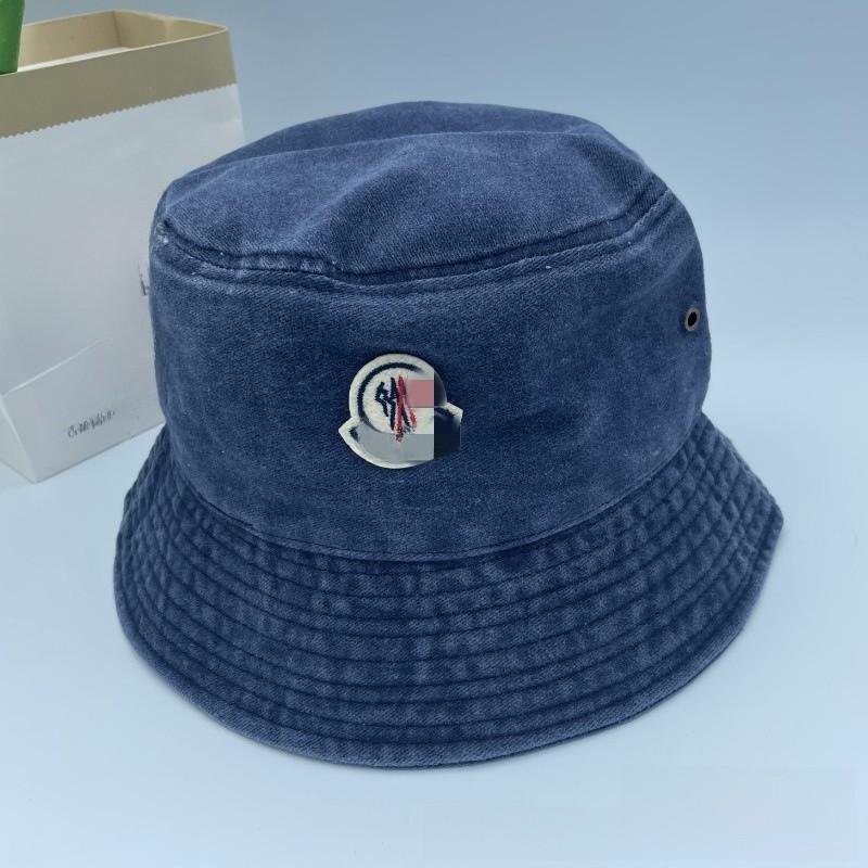 Retro Brim Large Fisherman Cap Sun Hat With Waterwashed Cotton For Outdoor Use