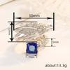Heavy Industry Open Ring, Oriental Dragon Domineering Ring, Shiny Square Diamond Inlaid Jewelry