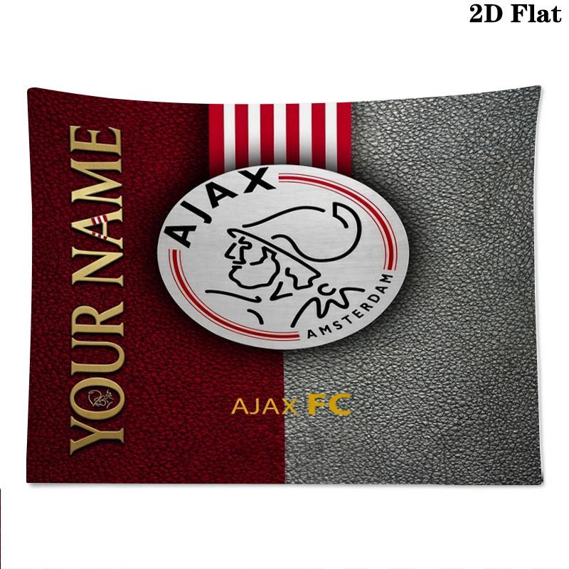AFC Ajax Custom Name Wall Tapestry Aesthetic Wall Hanging Printed Fabric Blanket Decorative Tapestries for Bedroom Living Room Home Decor