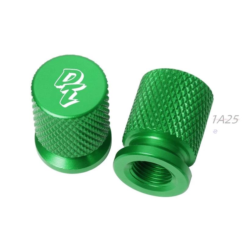 

For Dt Motorcycle CNC Vehicle Wheel Tire Valve Stem Caps Cover For YAMAHA DT125R DT125RR DT125 Dt Liquid Cooled зелёный