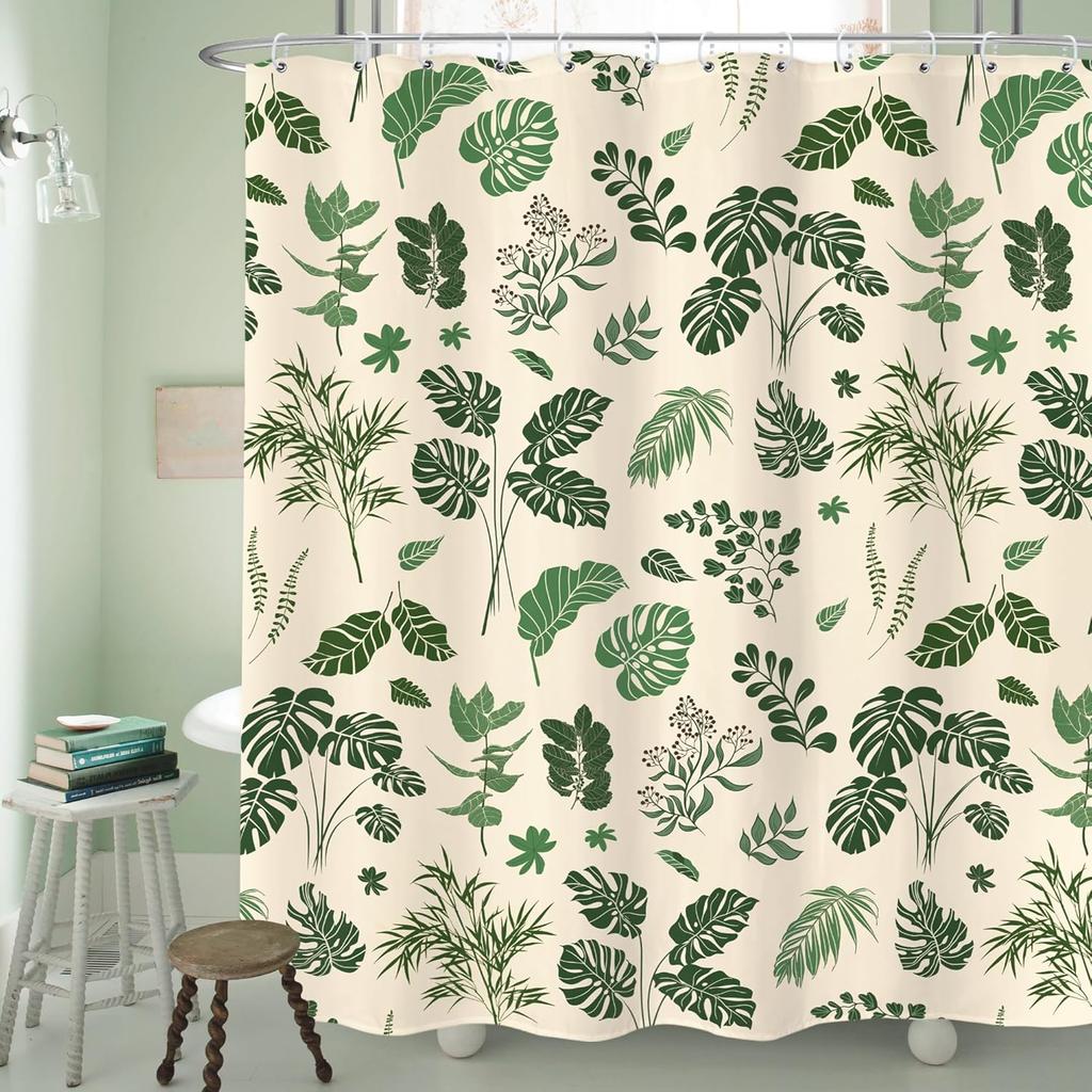 Czarny Kot Księżyc Zasłona Prysznicowa Mistyczna Noc Kwiat Wiśni Kwiatowy Gotycki Nowoczesny Estetyczny Tkanina Wodoodporny Poliester