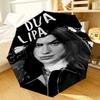 pop music Dua Lipa Umbrella 8-Frame for Travel, camping, Casual Lightweight Portable Umbrella, Essential for every family Holidays Birthday Gift