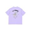 Li Ning X Steven Harrington Collaboration Cartoon Print Loose Fit Crew Neck T-Shirt Men Tops Purple AHSR937-4