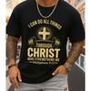 Christian Strength Tshirt Unisexs Black Funny Short Crew Neck Casual Style Slight Stretch Fabric And Outings Allseason Tshirt