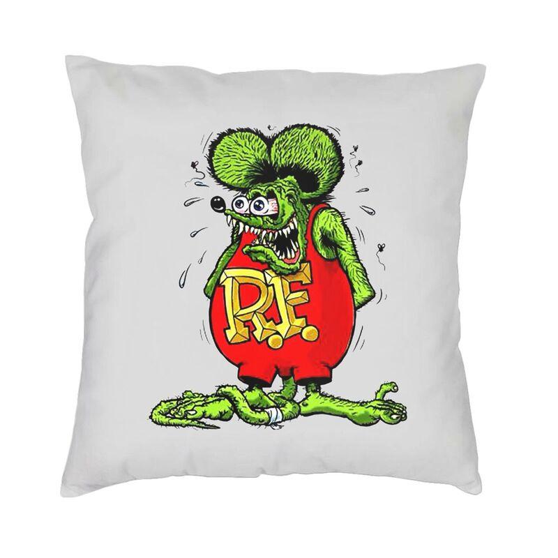 Rat Fink Klassisches Rat Poster Quadratische Kissenhülle Heimdekoration Animierte Cartoon-Kissen Dekokissen Sofa Doppelseitiger Druck