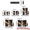 2pcs   2D FLAT PRINTING Curtains (Without Rod) Urban Decay Creative Modern Curtains Versatile Durable Polyester Curtains Thermal