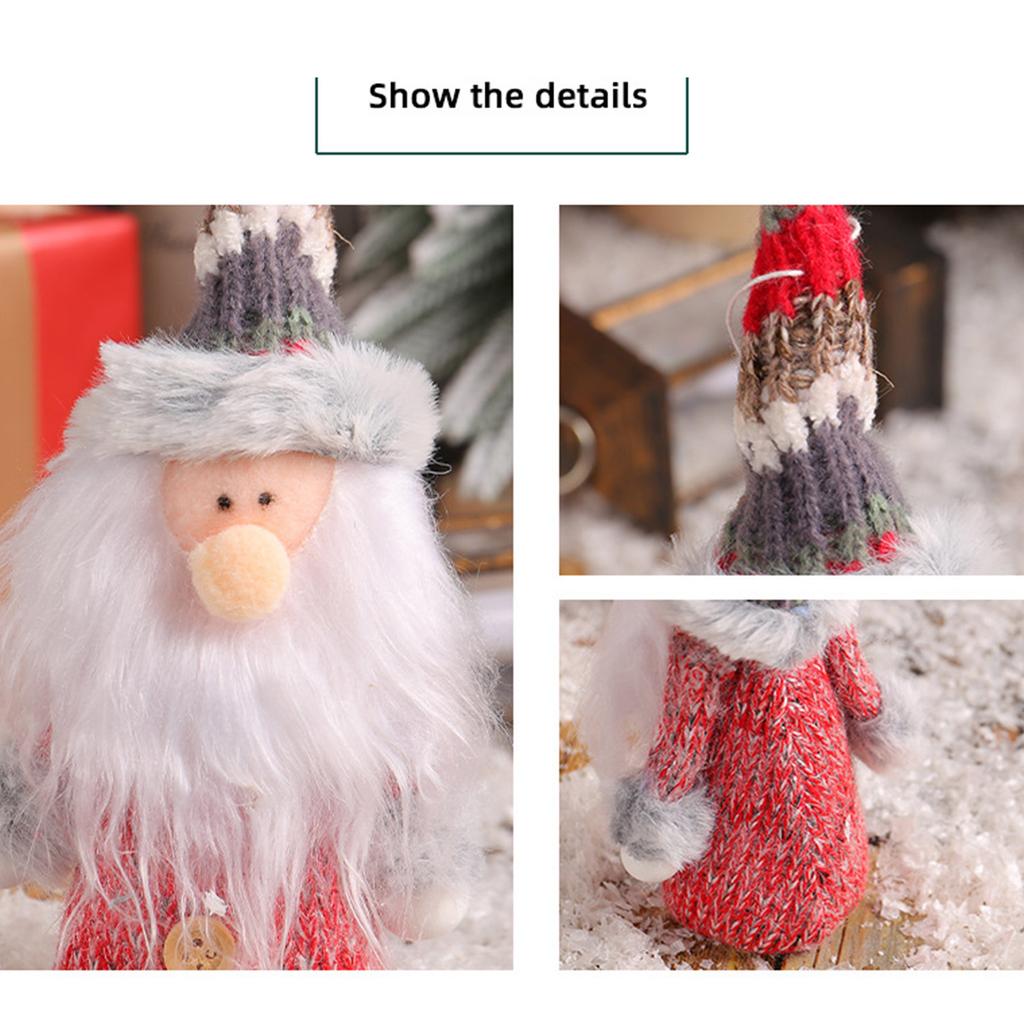 Festive Knitted Doll Pendant Ornaments Perfect Decorations for Your Christmas Tree Home Decorations Gift for Friends
