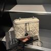 Korean version of fashionable Xiaoxiangfeng diamond chain bag women's bag 2025 new simple small square bag versatile messenger box bag