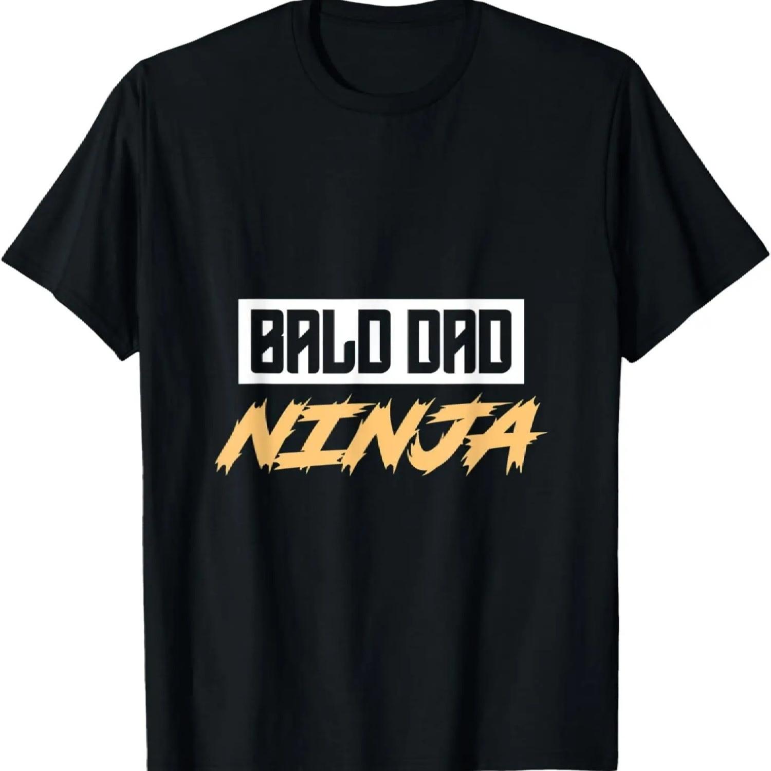 Bald Dad Ninja Funny Daddy T-Shirt S