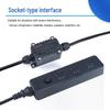 EMI 220V Single Phase 10A Power Cable with C13 Interface & Anti-interference Filter for HIFI Audio