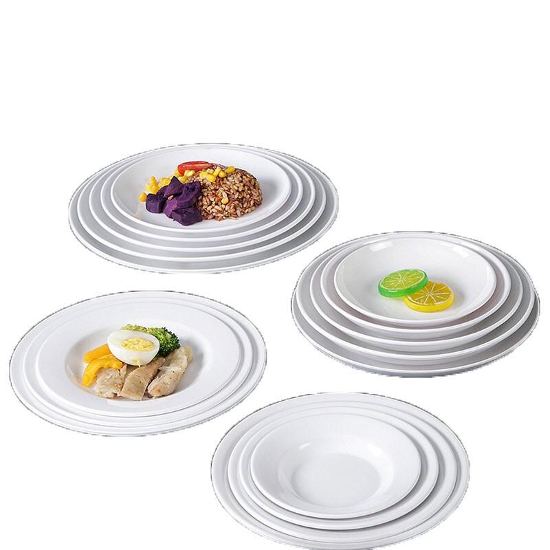 Lanshi 9-Zoll Melamin Speiseteller (10er-Packung)