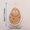 4pcs Cute Cartoon Fruit Vegetable Shaped Hand Towels Set, Super Absorbent Coral Fleece Kitchen Towels, Contemporary Knit Fabric, 800gsm Polyester