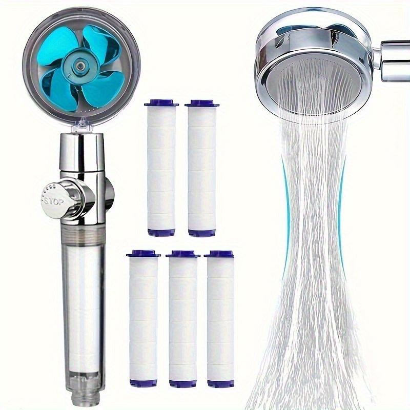 High Pressure Shower Heads, Handheld Turbo Fan Shower, Hydro Jet Shower Head Kit with Replacement - Hose/Bracket/Cotton Filters