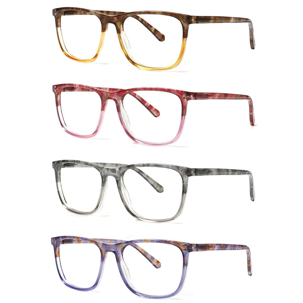 Turezing Reading Glasses for Men and Women Square Frames HD Lenses Ultra Lightweight Presbyopia Glasses