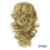 Soowee Short Curly Synthetic Hair Black To Burgundy Clip In Hair Extension Little Pony Tail Claw Ponytail False Hair on Clips