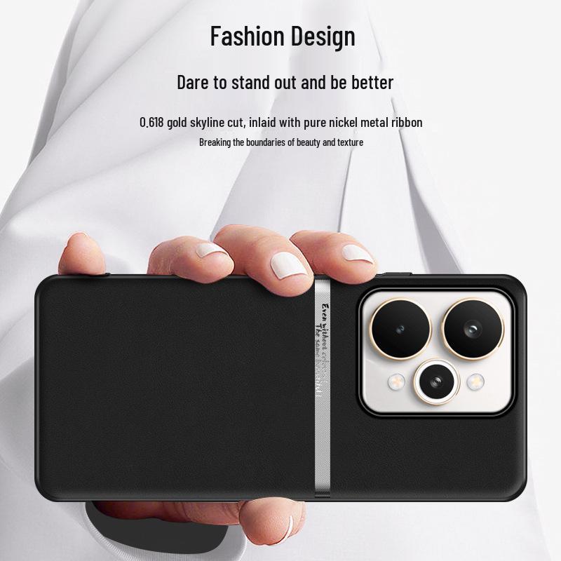 Realme 15 Pro H Liquid Leather Phone Case - Durable, Minimalist, High-End Business Design