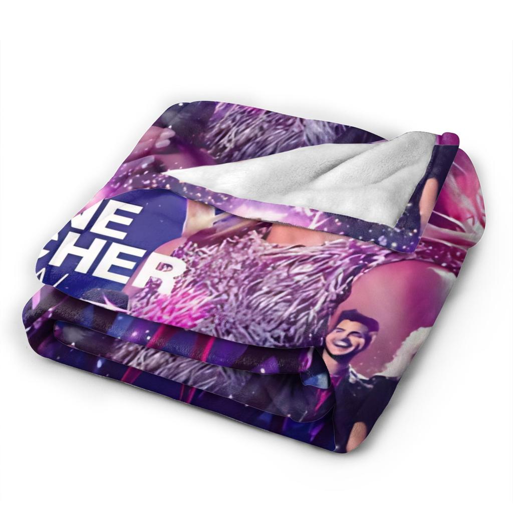 Helene Fischer Die Helene Fischer Show Meine Album Soft Blanket Students Plush Throw Blanket Fluffy Flannel Bedspread Bed Cover