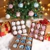 Shatterproof Christmas Baubles Glitter Christmas Tree Topper Xmas Tree Hanging Ball  Holiday Party