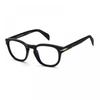 David Beckham Eyeglasses Square Full Rim Black Frame And Clear Demo Lenses Db705