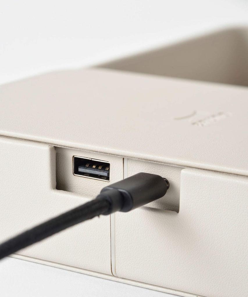 BRUNO Wireless Desk for Work from Charger, Greige, Organizer, Telework, Home, BDE052-GRG