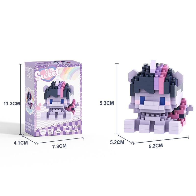 

Сумісний з Лего Поні Мультяшна Лялька Будівельний Блок Гранульована Головоломка Збірка Прикраса Сліпа Коробка Подарунок Доставка