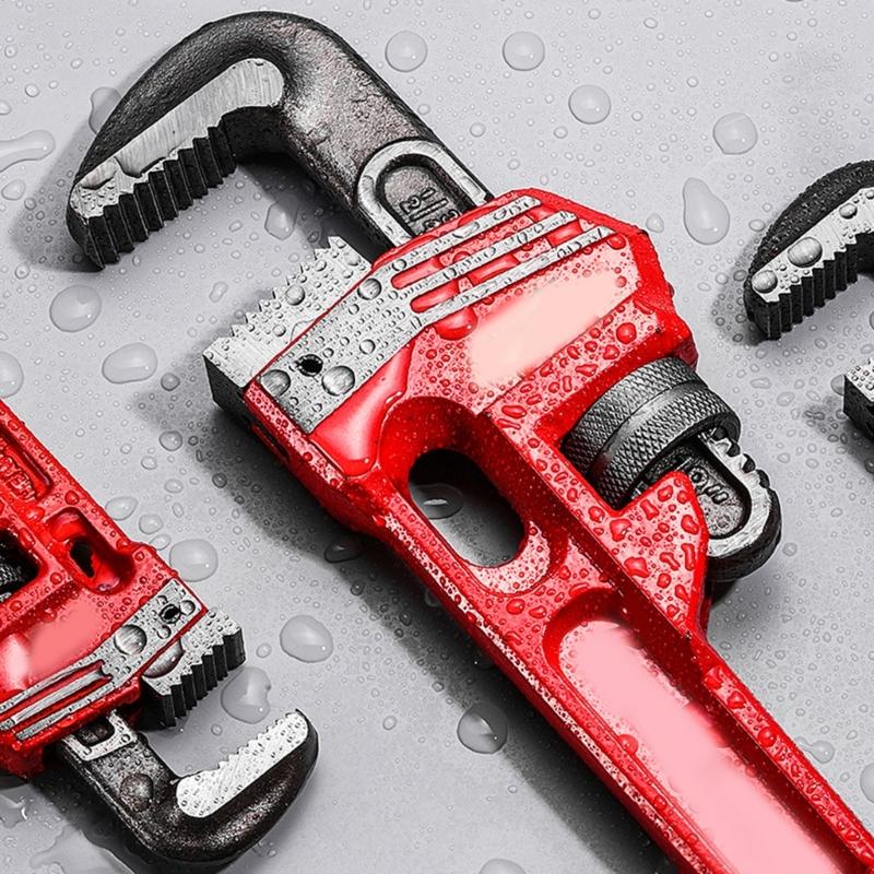 8 "/10"/12 "/14"/18 "Heavy Duty Gerade Rohr Sanitär Schraubenschlüssel Einstellbare Rohr Klemmen Zangen Klempner Schraubenschlüssel Werkzeug