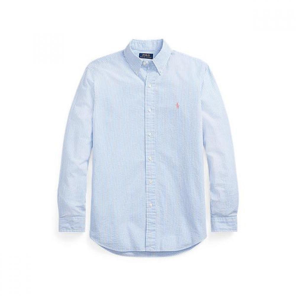 Polo Ralph Lauren Mens Classic Fit Seersucker Shirt Mnpowov16822207400 S