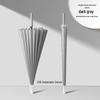 Windproof Solid Color 24-Rib Automatic Business Umbrella - Long Handle Sun and Rain Shield, Ideal for Gifting.