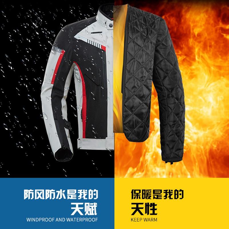 Motorcycle Riding Jacket Pants Set With Built-in Armor Waterproof Windproof Thermal Off-Road Mountain Bike Racing