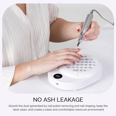 Rechargeable 4000RPM Mini Nail Dust Collector Portable Nail Dust Extractor Nail Vacuum Cleaner Fan Nail Art Manicure With Filter