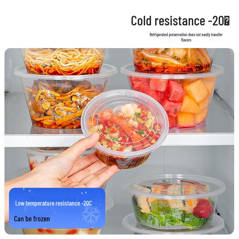 Disposable Transparent Meal Boxes with Lids