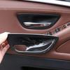For BMW 5 Series F10 520 528 525 2011-2017 Carbon Fiber Style Car Interior Door Handle Bowl Cover Trim