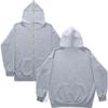 Men's Solid Color Full Zip Hoodie Sweatshirt