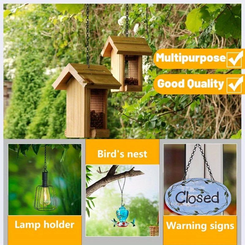 1pc Black Hanging Chain with S Hook - Adjustable Iron Plant Hanger,11.4 Inch,for Indoor/Outdoor, Ideal for Hanging Plants, Bird