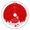 Round Christmas Tree Skirt Washable Xmas Tree Mat Retro Tree Bottom Apron  Christmas Decoration