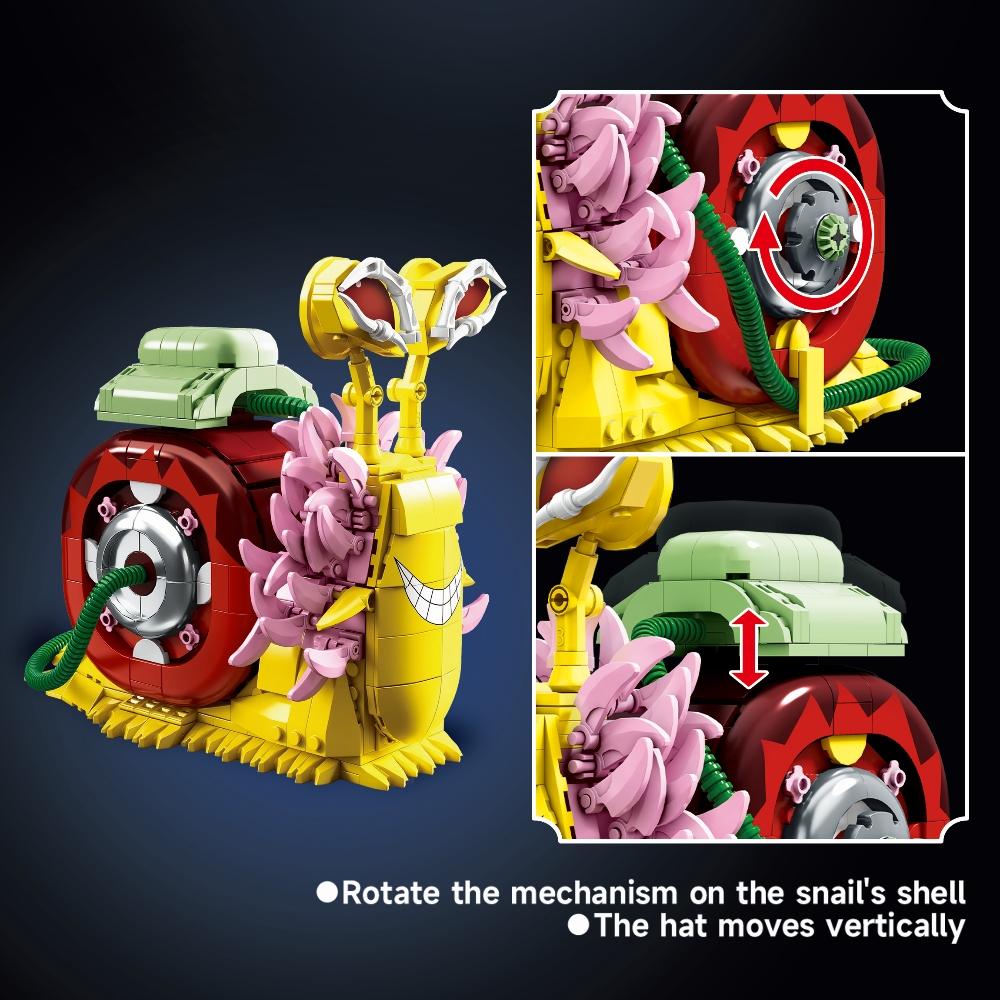 Creative Animal Snail Bug Model Building Blocks Bricks Toys Moc Assembly For Kids Adult Birthday Halloween Christmas Gifts