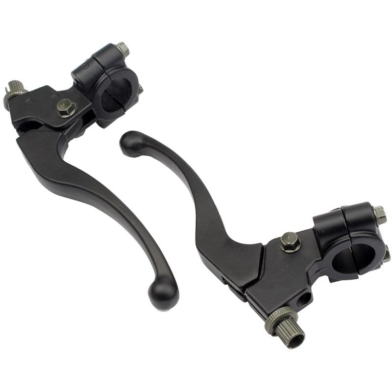 Motorcycle Brake Cable Clutch Lever 7/8'' 22mm Mount for Honda CRF50 XR50 Kawasaki Suzuki Scooter Dirt Bike Scootor 2pcs